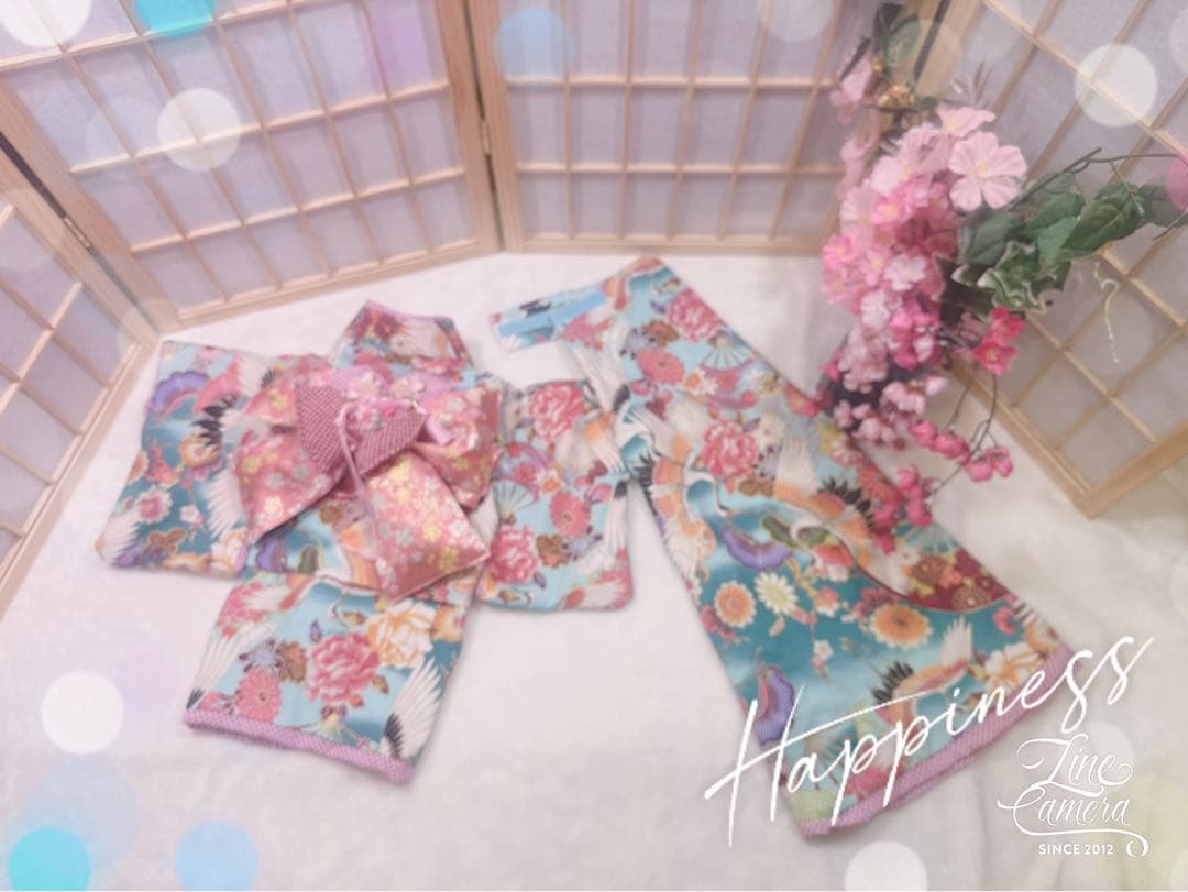 B392.pon2pan2☆オーダー☆犬お着物☆犬お引きずりお着物☆2ウェイ