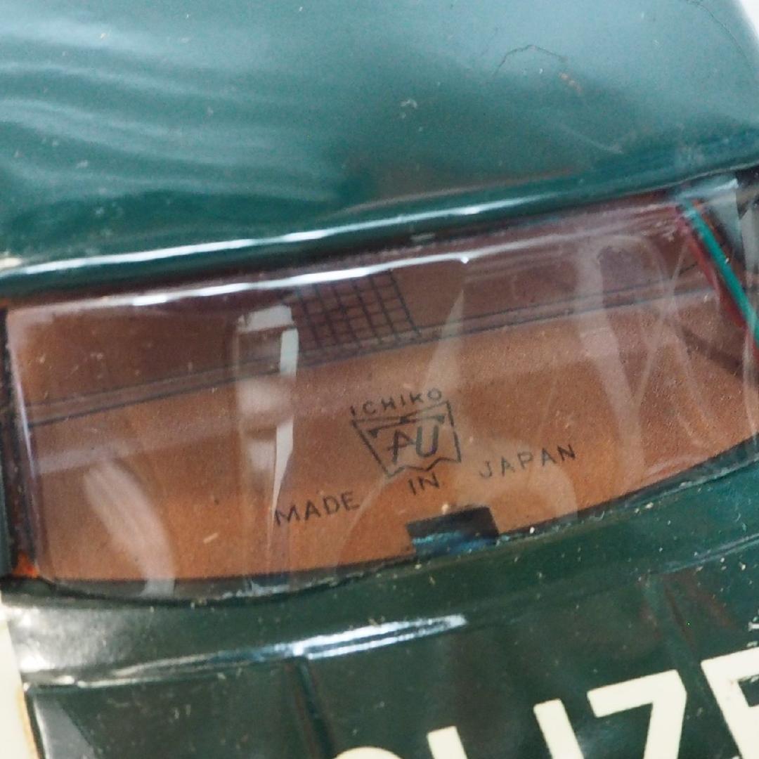 イチコーPOLIZEIパトカー白緑 小 リモコン欠tinブリキtoy car箱付