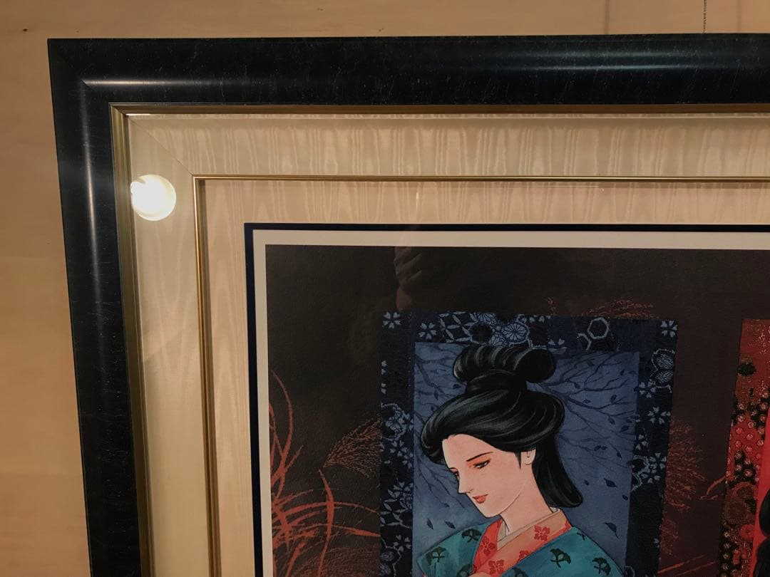 里中満智子「万葉集・秋の風」ジークレー　直筆サイン・エディション・作品保証書有り