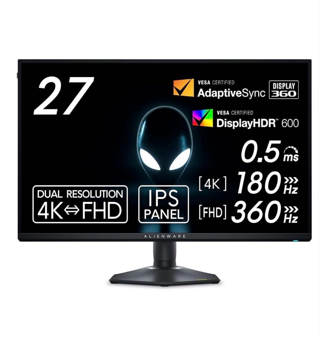 aw2725qf ゲーミングモニター　4K