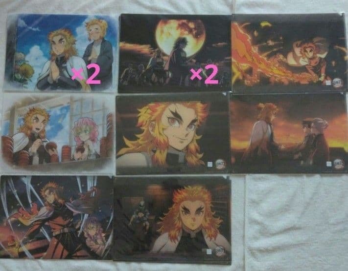 鬼滅の刃　クリアファイル　紙類　グッズまとめ売り　煉獄杏寿郎