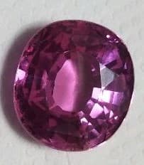 （新品）ピンクトパーズオーバル ルース 18ct （証明書付）