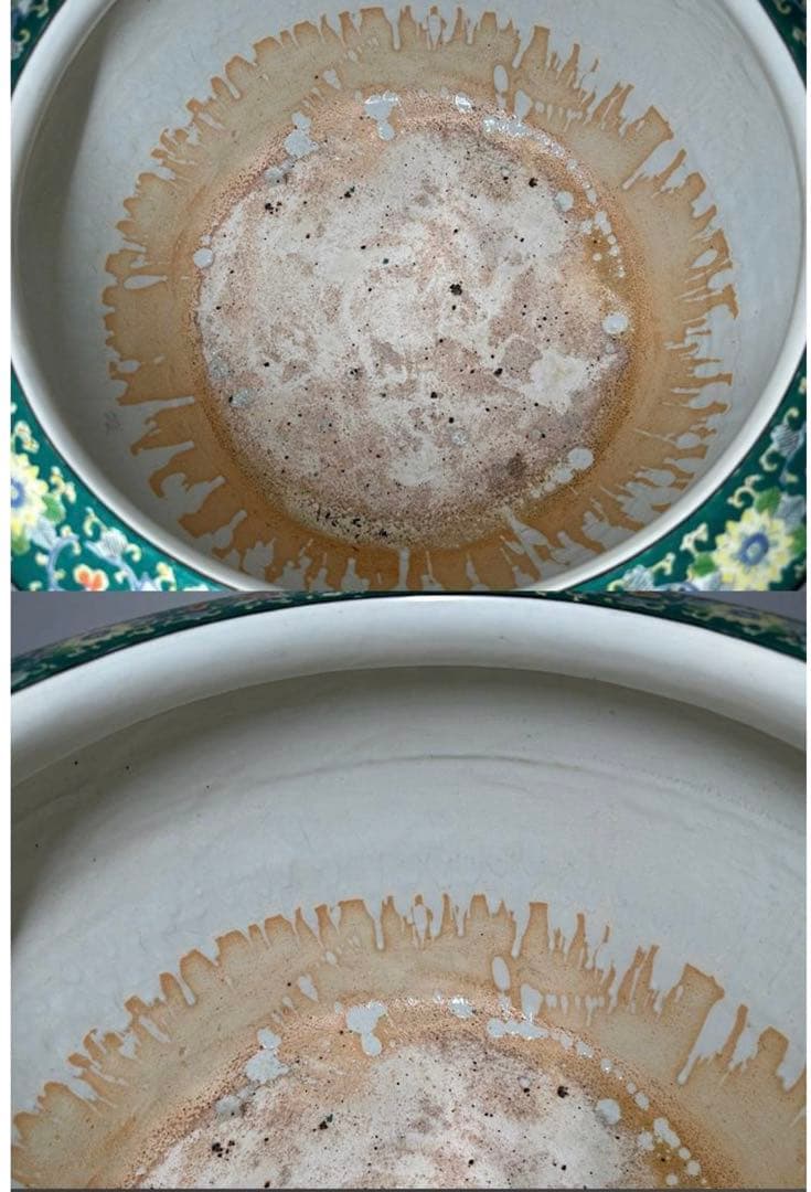 伊万里焼　色絵 十錦手 梅蘭竹菊松鶴鳥唐草文　火鉢