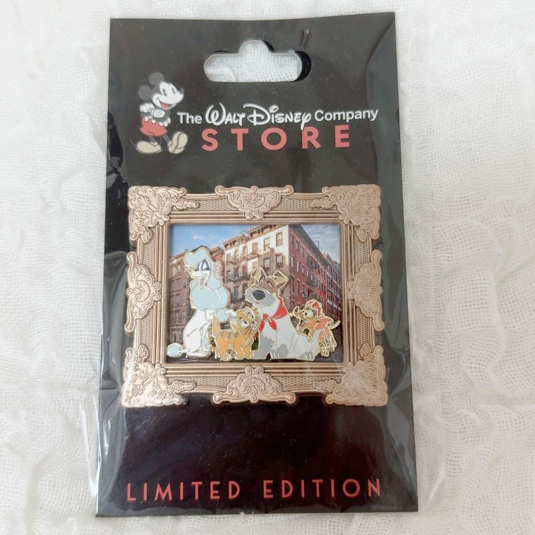 海外ディズニーピンバッジ　オリバー　ドジャー　ジョーゼット　ティト