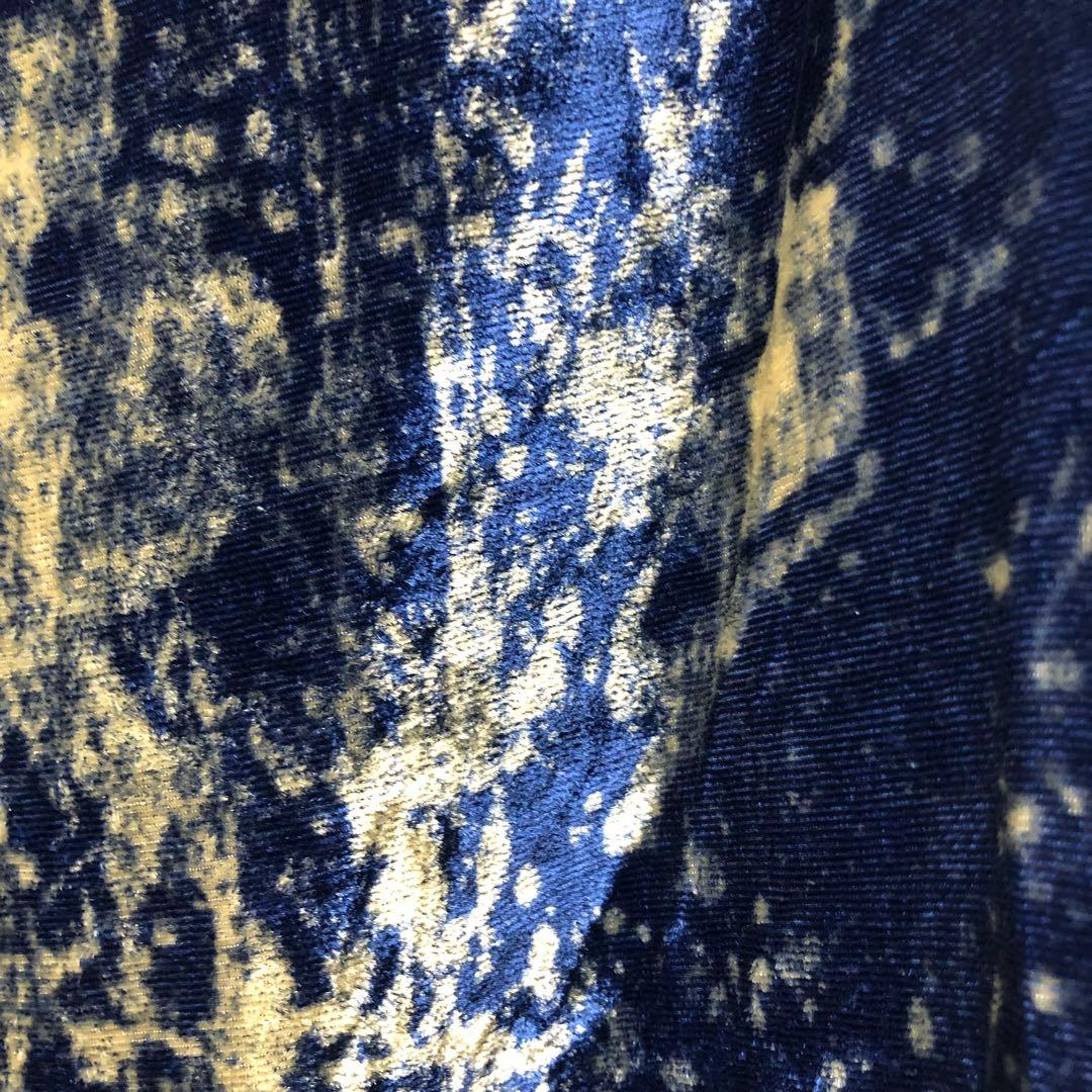 Y's ワイズ 2019SS ベロア サルエルワイドパンツ ネイビー