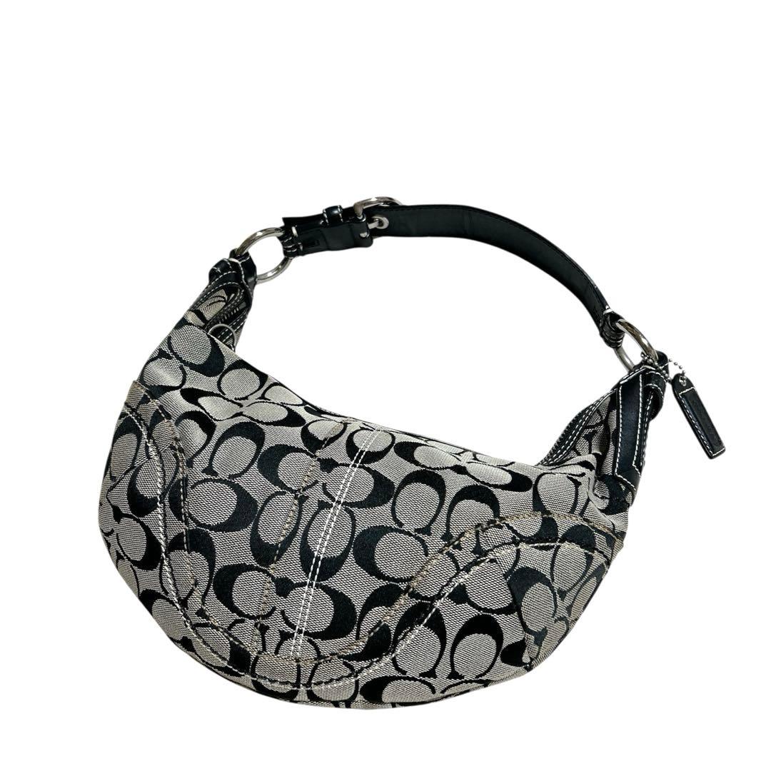 COACH　Shoulder Bag Halfmoon Canvas Hobo