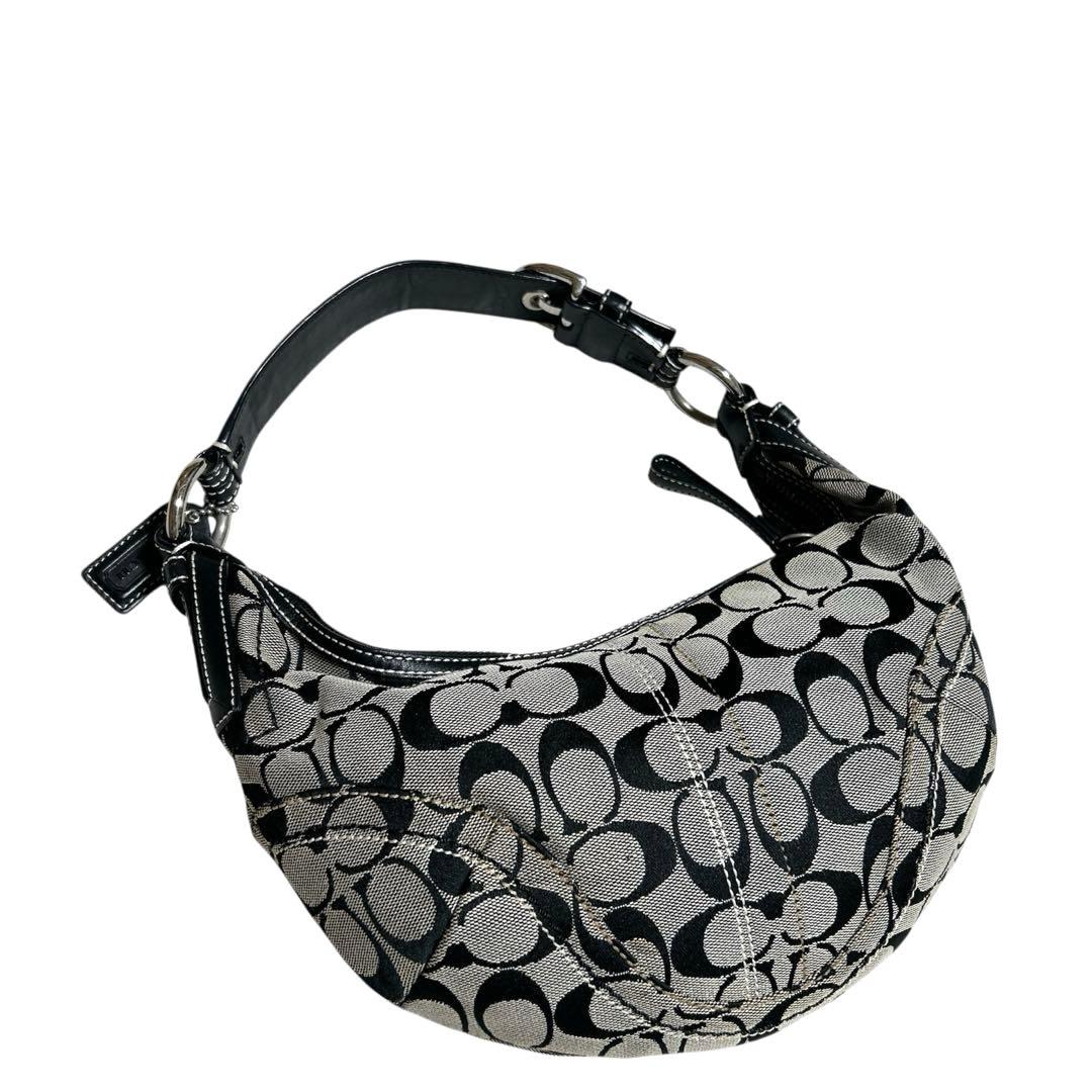 COACH　Shoulder Bag Halfmoon Canvas Hobo