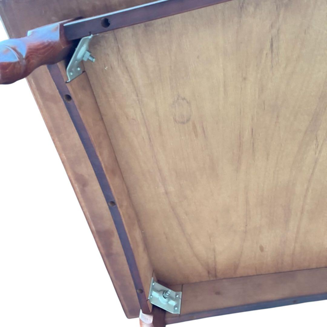 HR625木目が美しい 【希少デザイン】秋田木工　北欧テイストダイニングテーブル