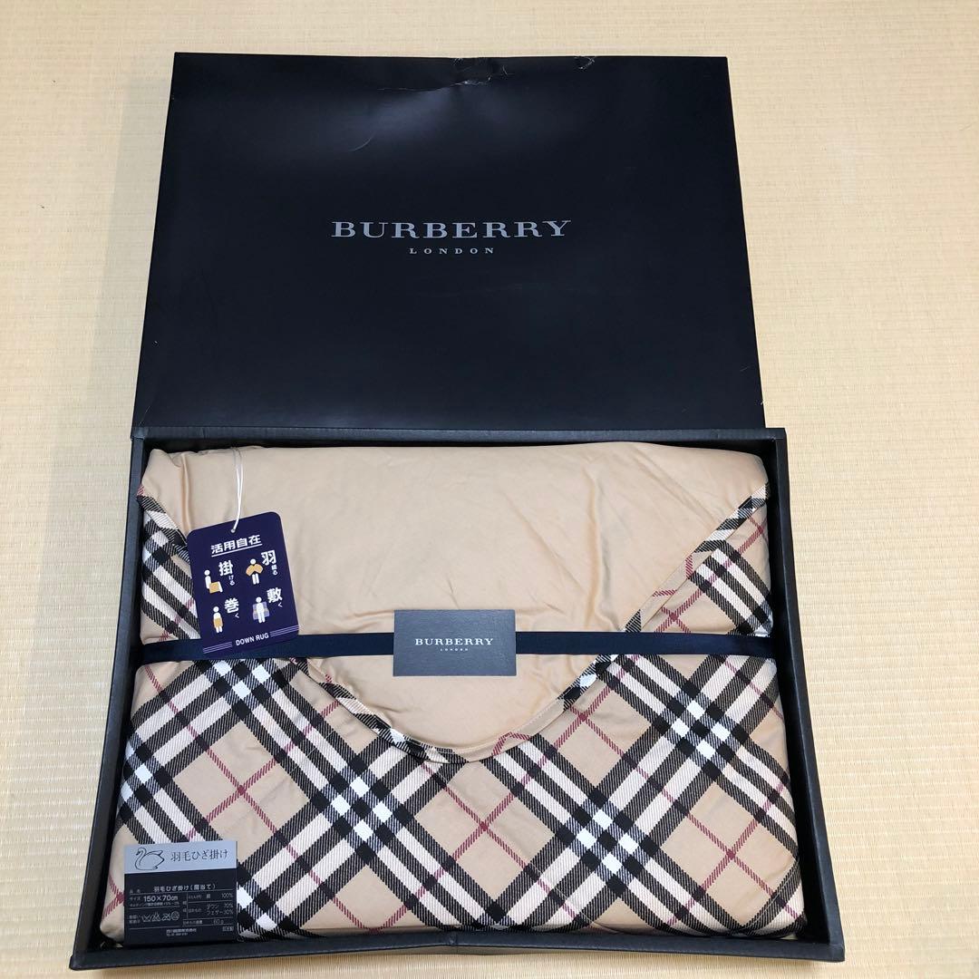 BURBERRY LONDON 羽毛ひざ掛け