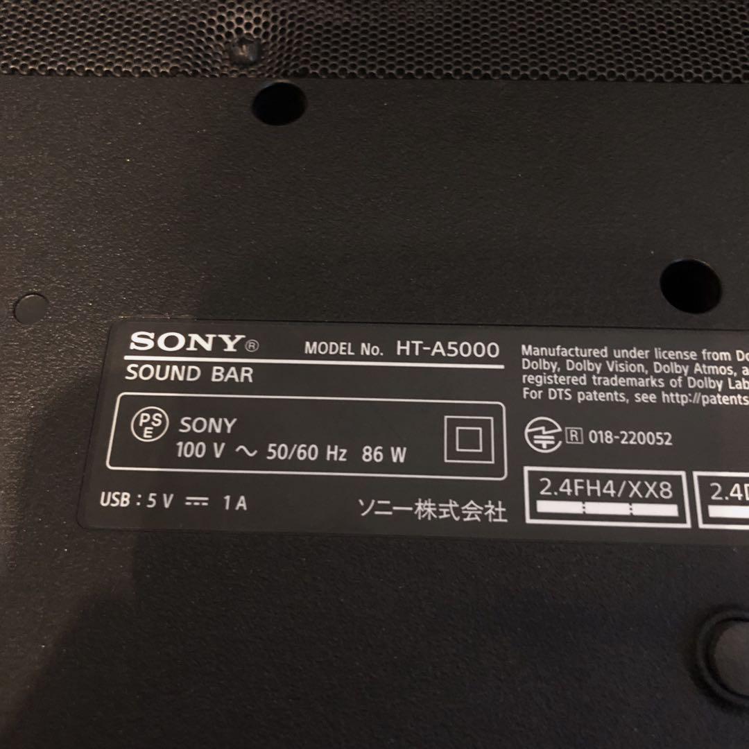 SONY HT-A5000 &サブウーファー&リアスピーカーSA-RS3Sセット