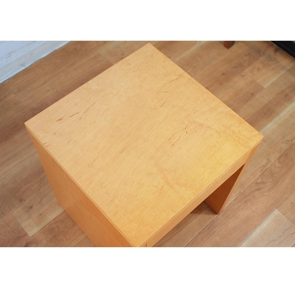 希少 初期IDEE SQUARE/スクエアシリーズ メープル材 ナイトテーブル