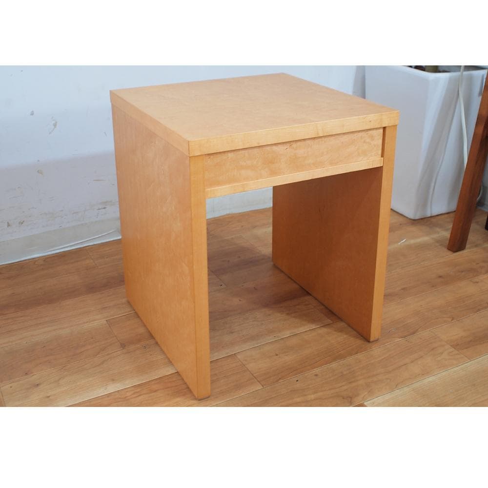 希少 初期IDEE SQUARE/スクエアシリーズ メープル材 ナイトテーブル