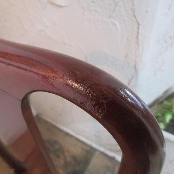 イギリス アンティーク 家具 クイーンアンチェア 猫脚 椅子 英国 4635d