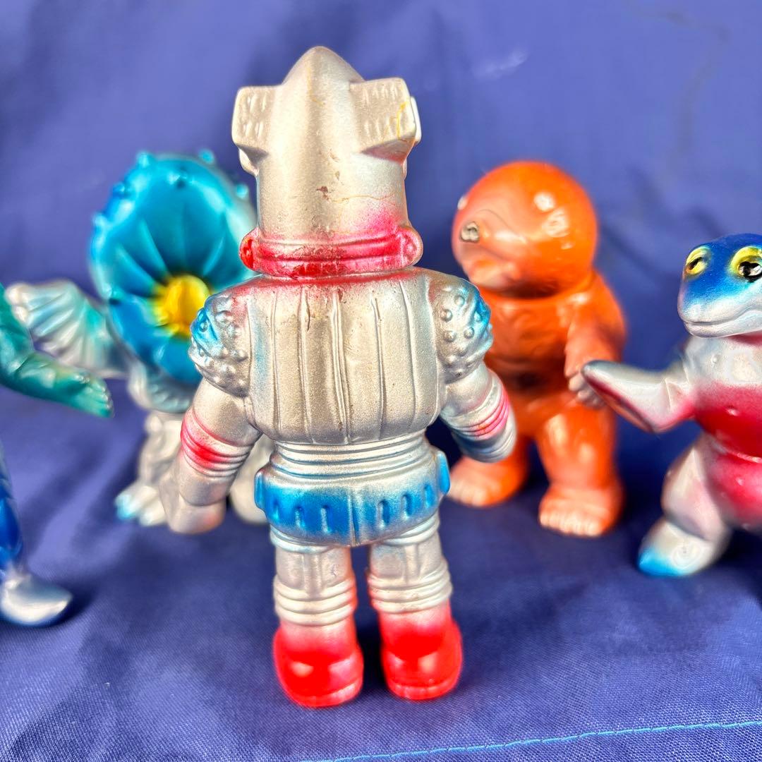 M1号　ミニサイズ　ソフビ　五体　後藤彩色所塗装　ブルマァク