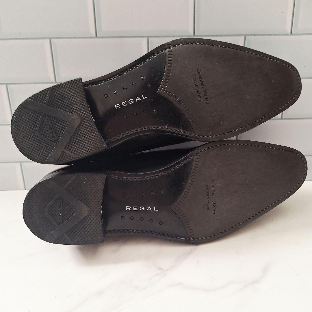 【美品】 REGAL ビジネスシューズ 25.5 ストレートチップ レザー