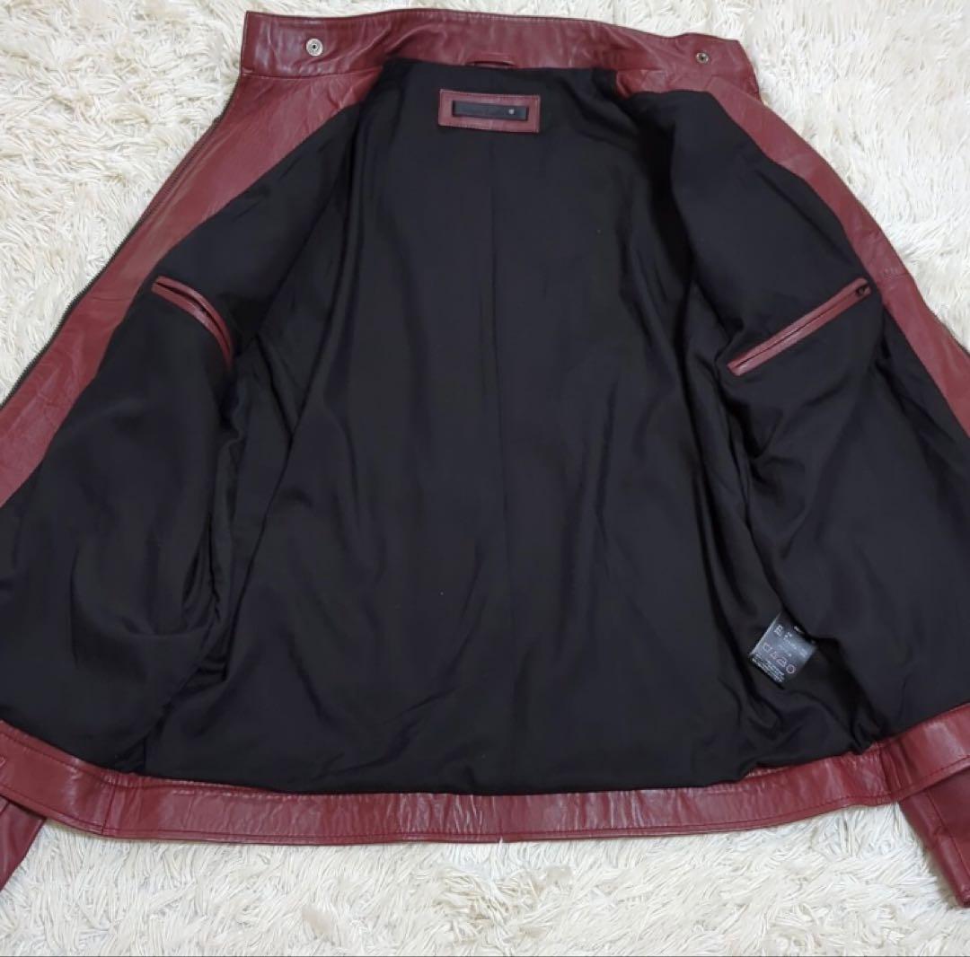 美品　Liugoo Leathers リューグーレザー　シングルライダー羊革3L