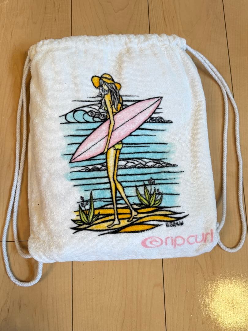 ヘザーブラウン　Rip Curl バスタオル　ビーチタオル　リュックになる