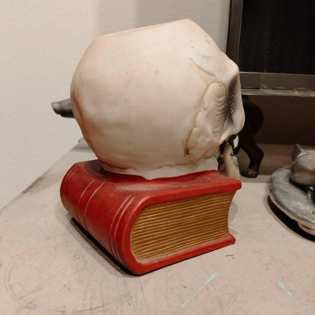 レア 50s スカルオンブック スカル ドクロ　ビンテージ ゴールド