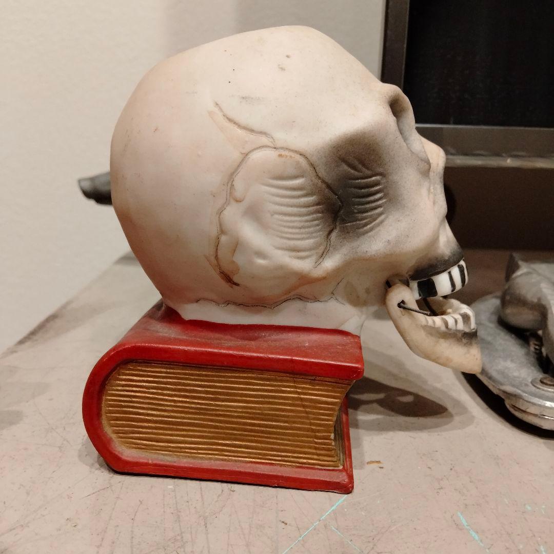 レア 50s スカルオンブック スカル ドクロ　ビンテージ ゴールド