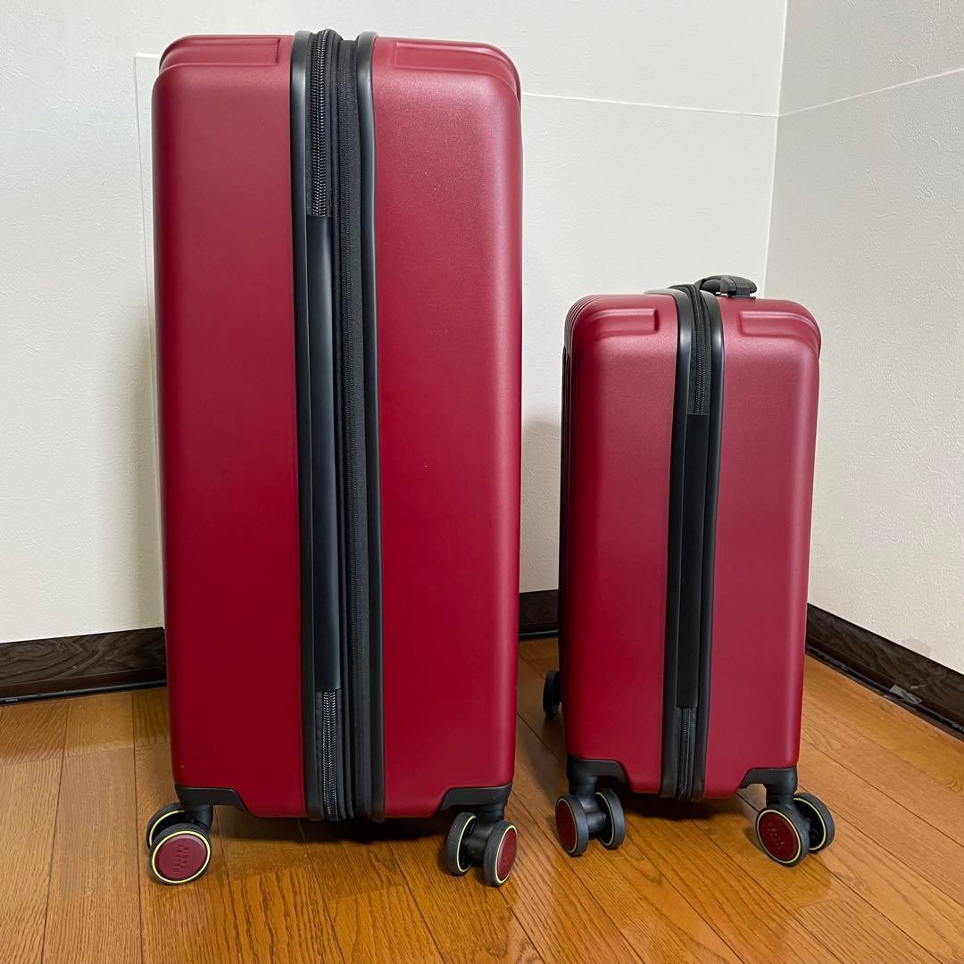 【新品未使用品】DELSEY PARIS 4輪　スーツケース　2個セット　赤