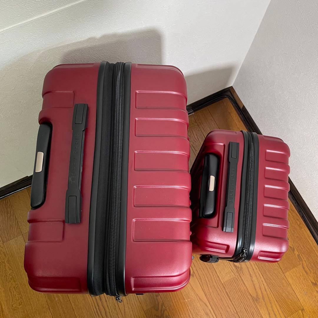 【新品未使用品】DELSEY PARIS 4輪　スーツケース　2個セット　赤