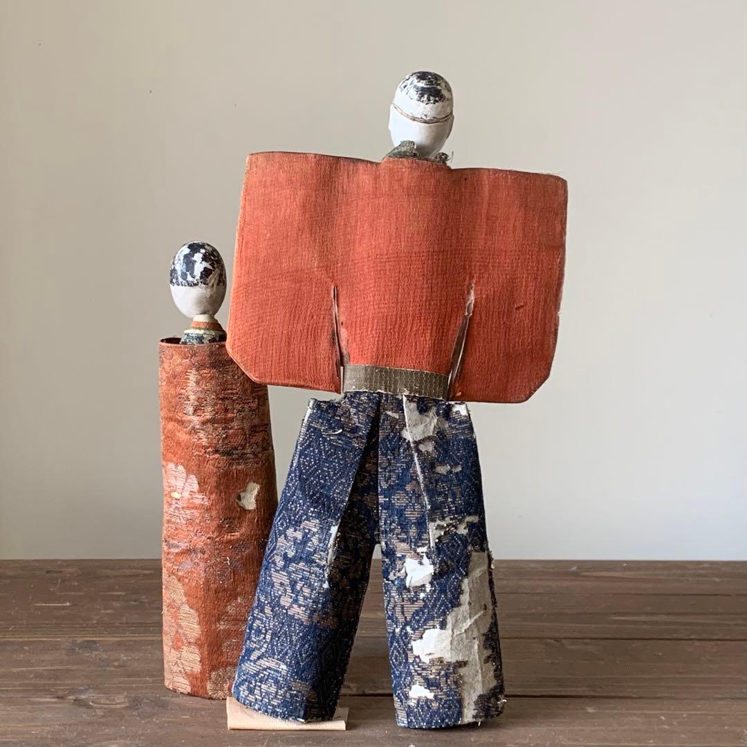 古い 立雛 紙雛 江戸時代 難 古美術 古道具 アンティーク 雛人形　オブジェ