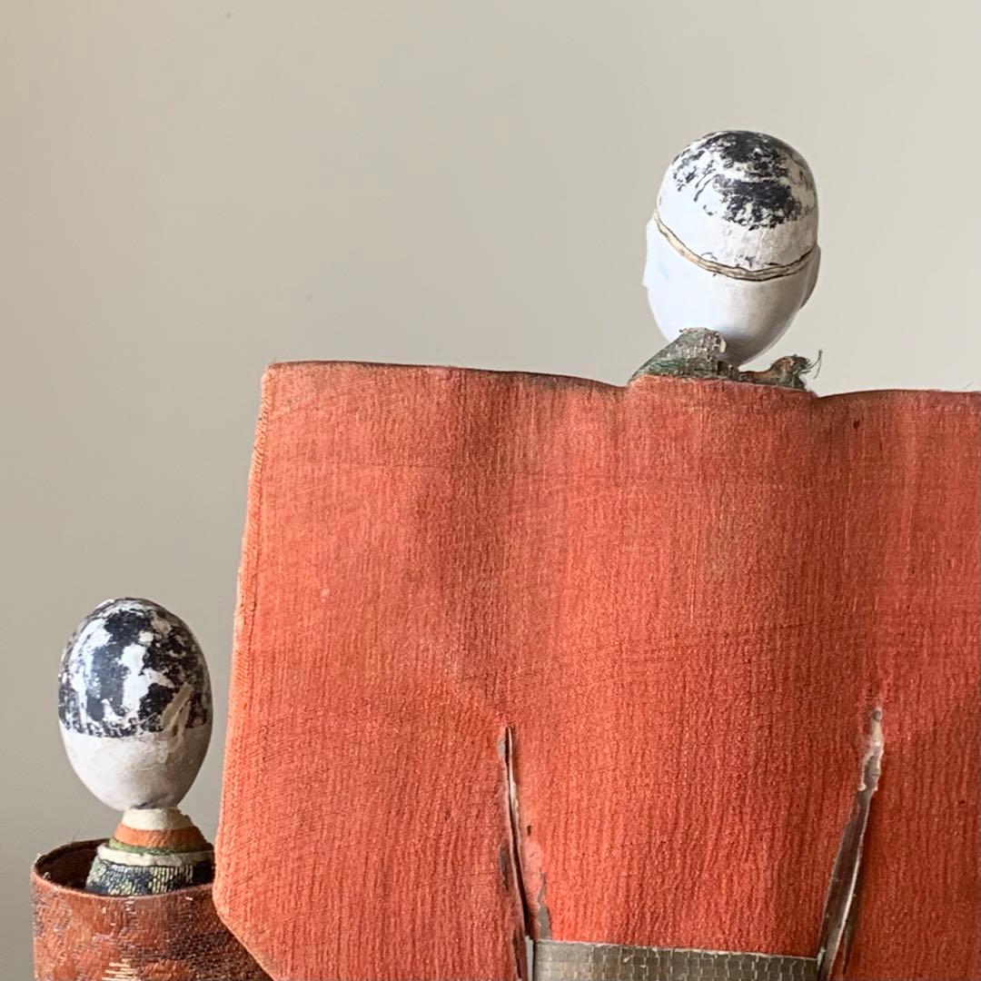 古い 立雛 紙雛 江戸時代 難 古美術 古道具 アンティーク 雛人形　オブジェ