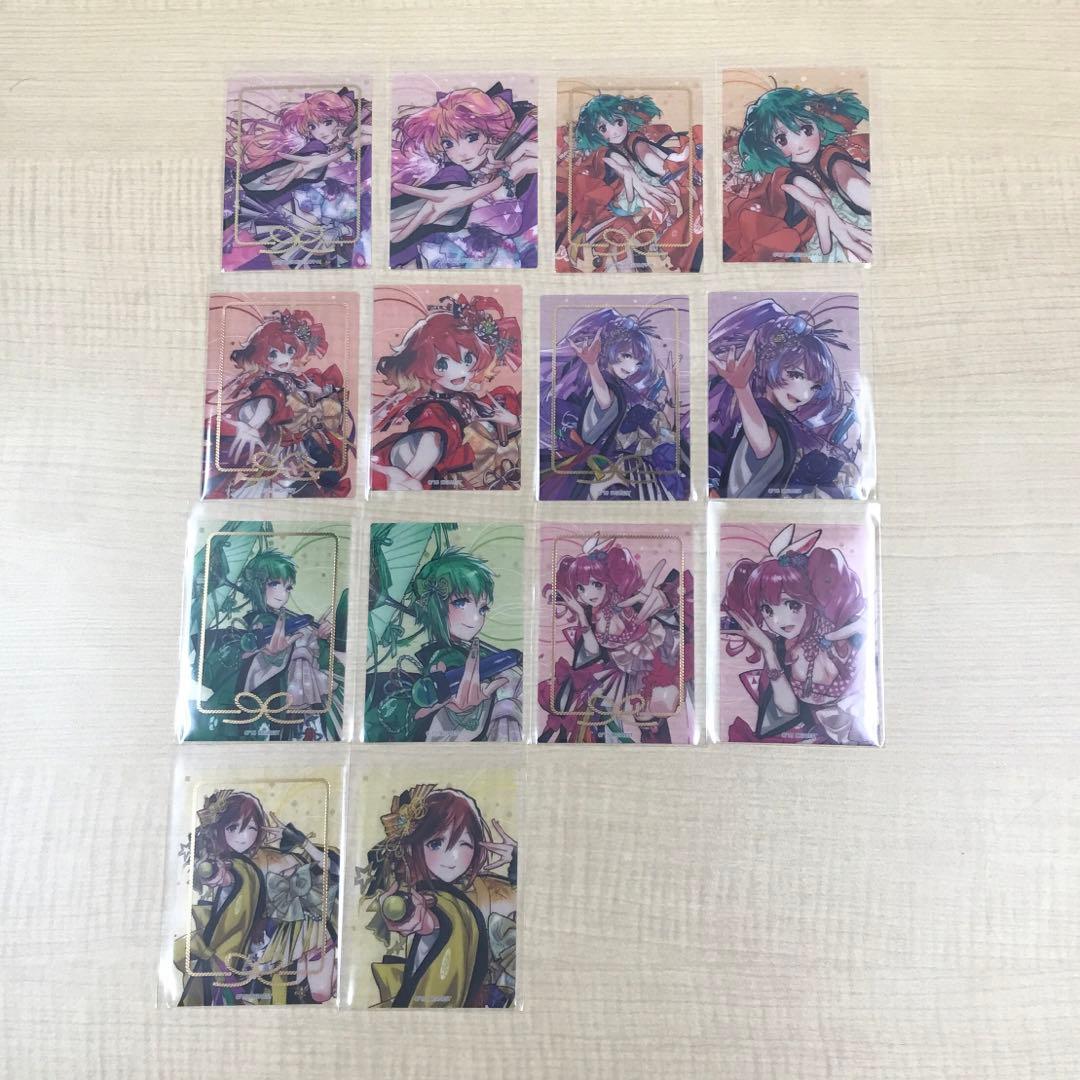 ❶マクフェス 歌舞伎町オンステージ！ クリアカード 箔押し 全14種 コンプ