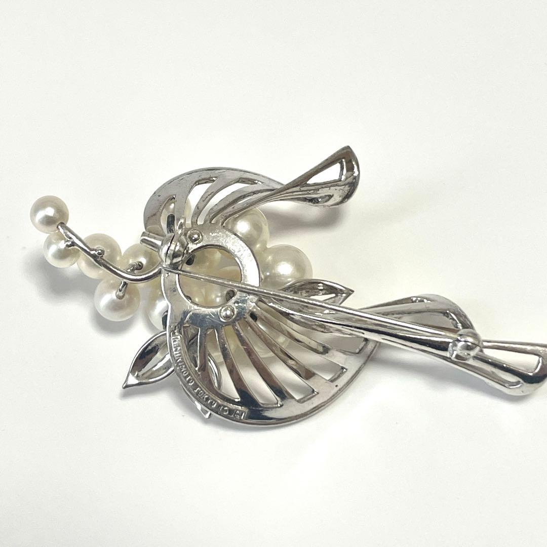 超希少✨皇室御用達 ミキモト アコヤ真珠 パール ブローチ コサージュ 箱つき