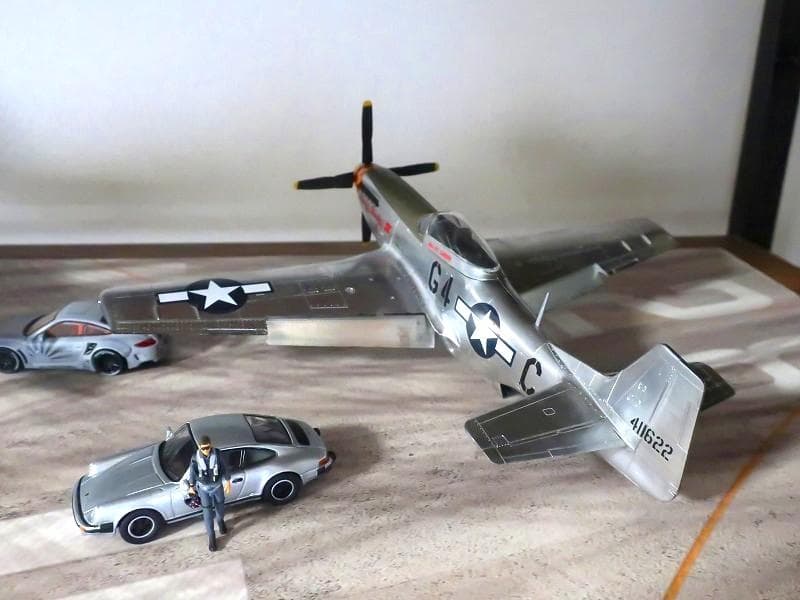 トップガン マーヴェリックでも登場 1/72 マスタング P51 塗装済完成品