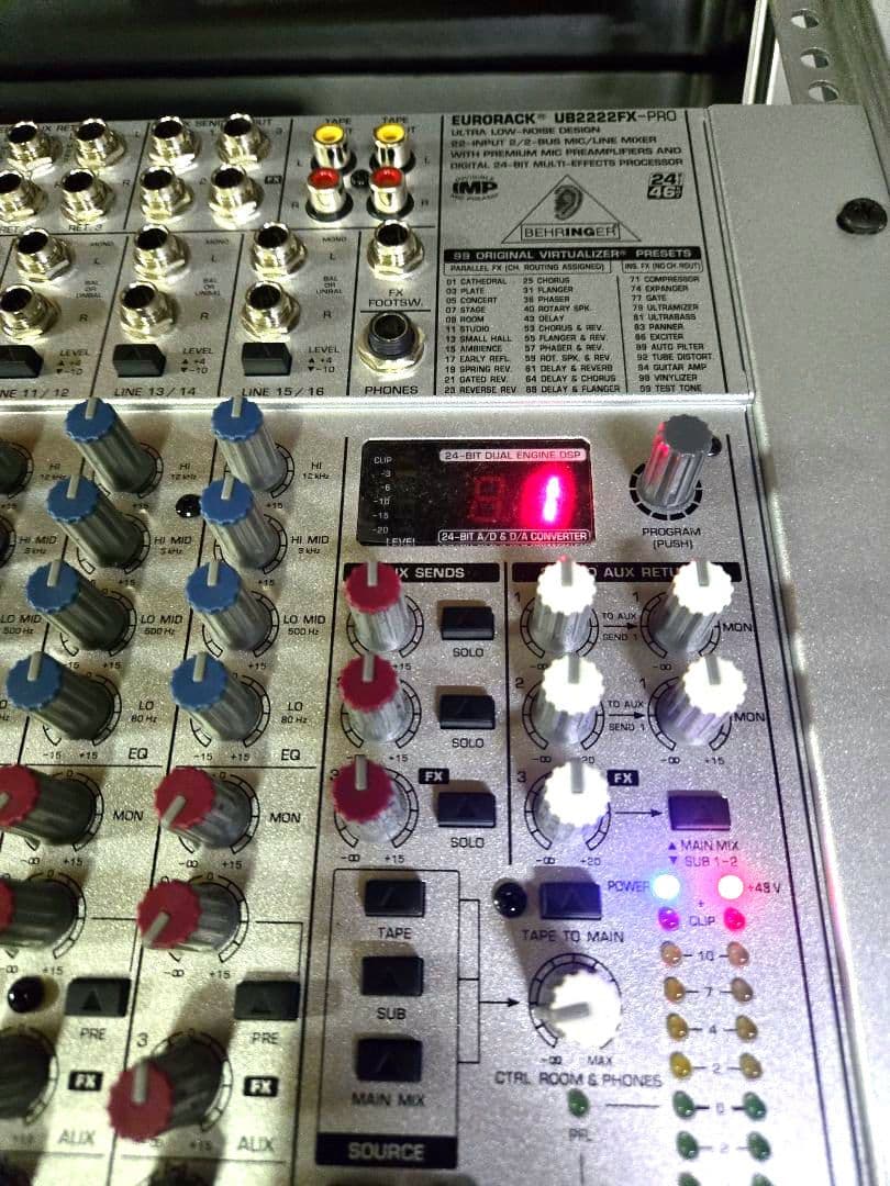 EURORACK UB2222FX-PRO❰美品❱ SKBハードケース　セット