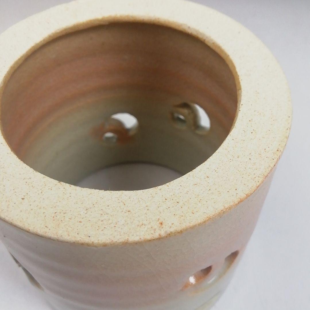 Ｗ６　蓋置　『萩焼』『椿窯　天鵬山 造』　共箱　茶道具