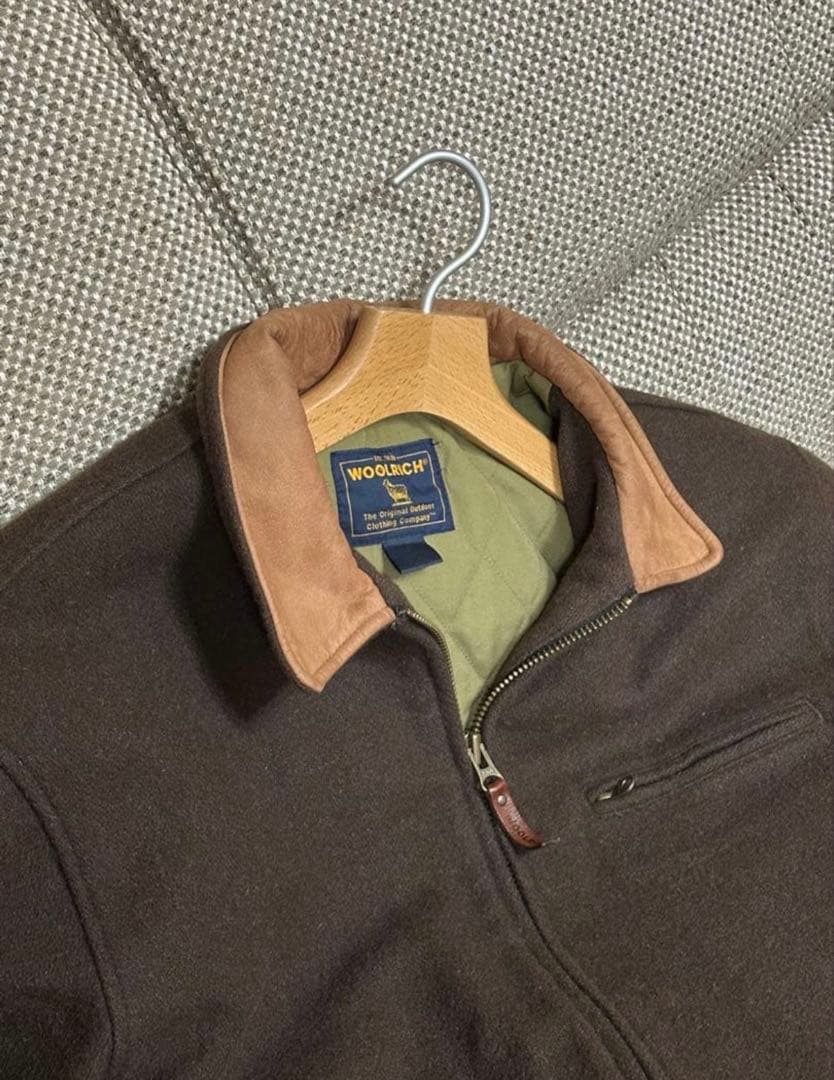 WOOLRICH ブラウン ジップアップジャケット