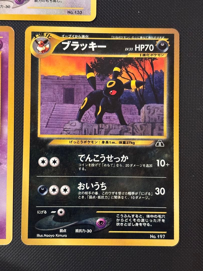 旧裏　極美品　リザードン　ピチュー　ブラッキー　エーフィ　プレミアムファイル2