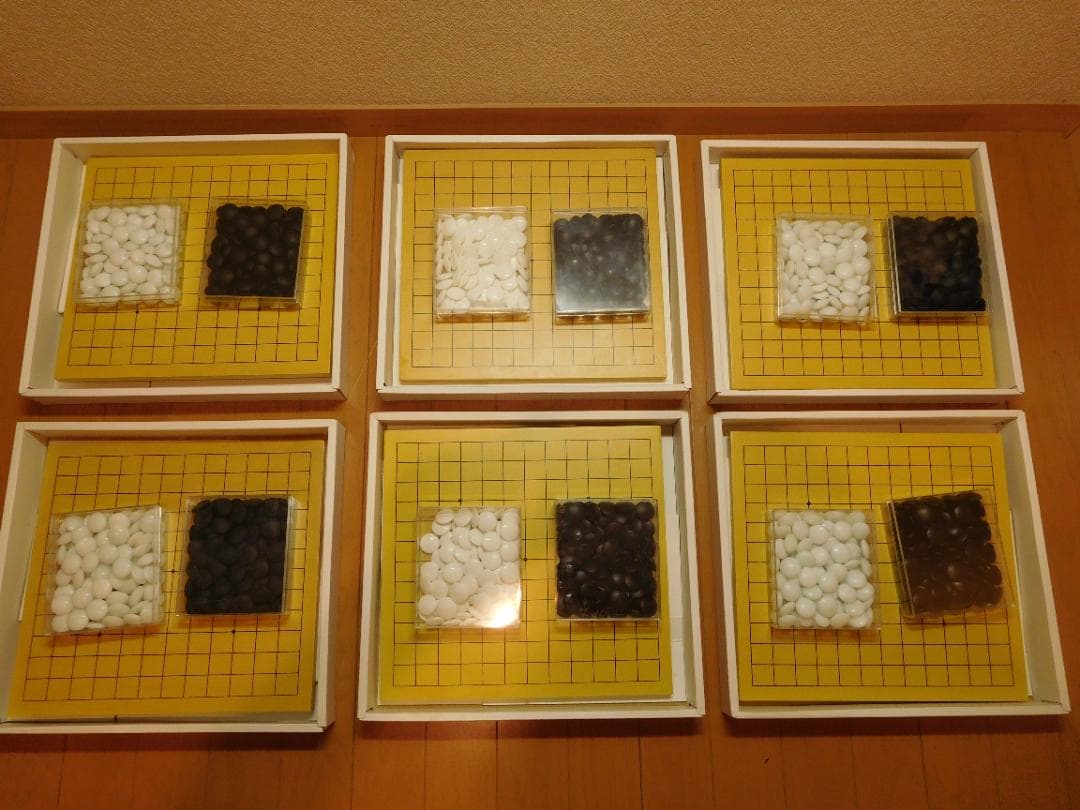 13路囲碁セット 6個セット（１３路と９路）