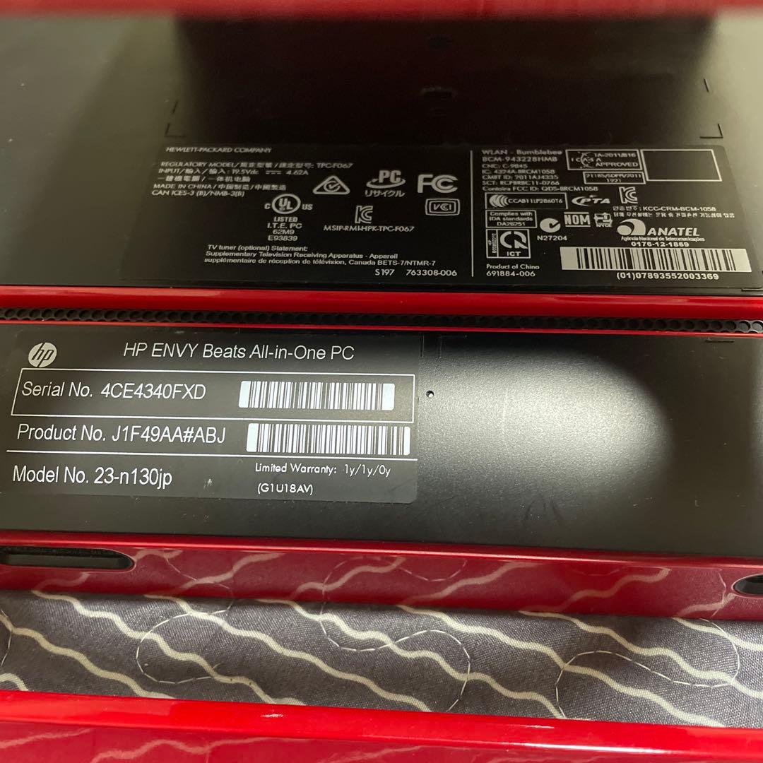 HP ENVY 23 Beats Special Edition高音質パソコン