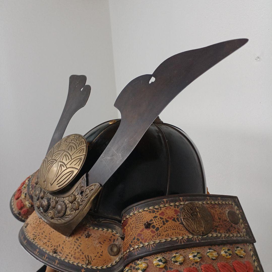 送料込み☆甲冑/等身大/武具【鎧兜一式】木製組み立て式 甲冑展示台付き