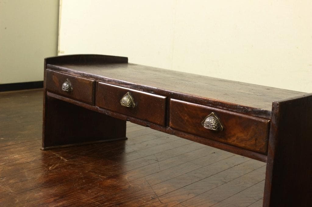 古い文机 昭和/ローテーブル古家具/古道具/テレビ台/木製机/ビンテージ/古材