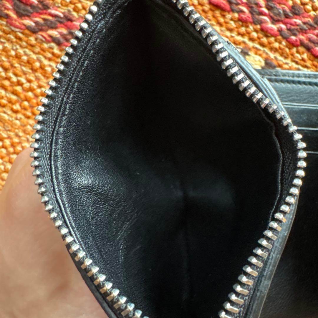 【美品】LOEWE ブラック 三つ折り財布 スモール バーティカル ウォレット
