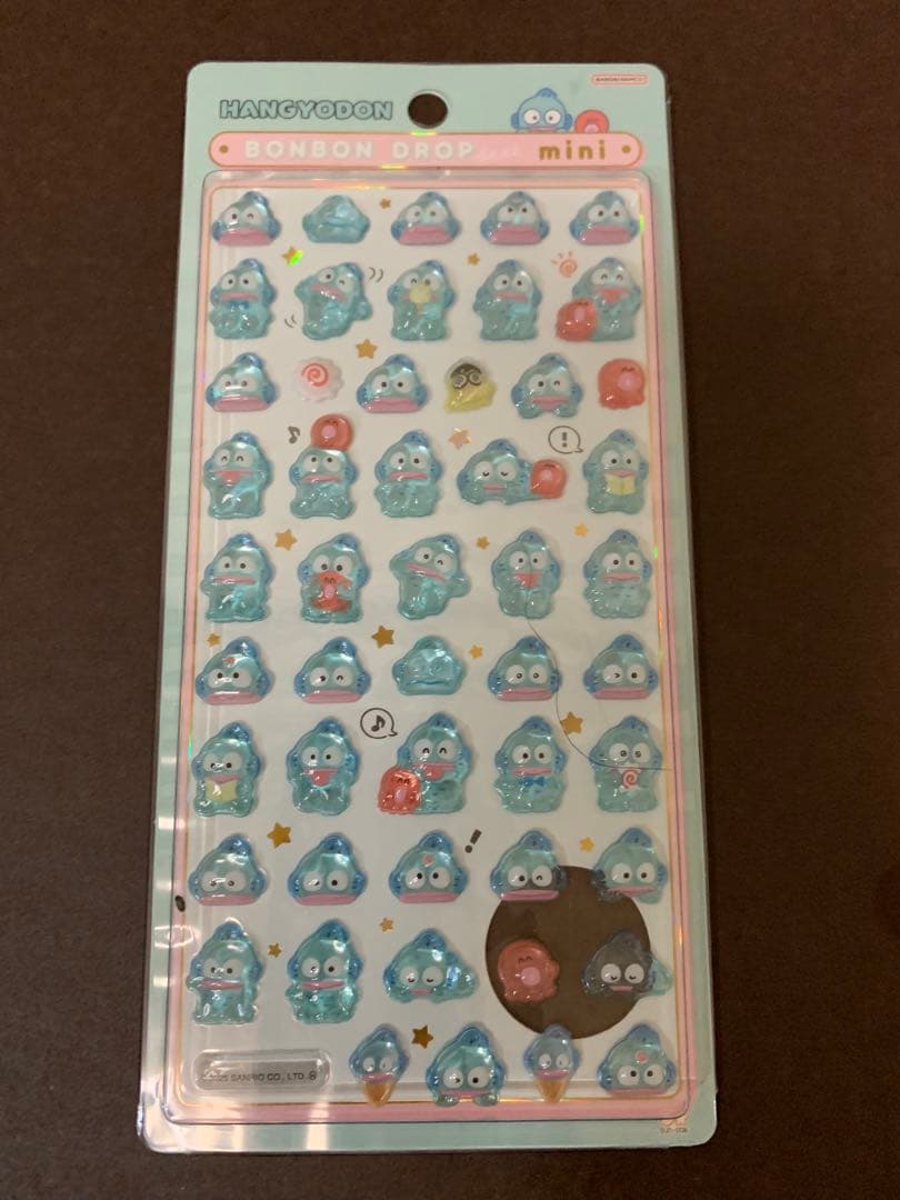 [正規品]新作ボンボンドロップシール:サンリオ7枚セット(おまけ付き)
