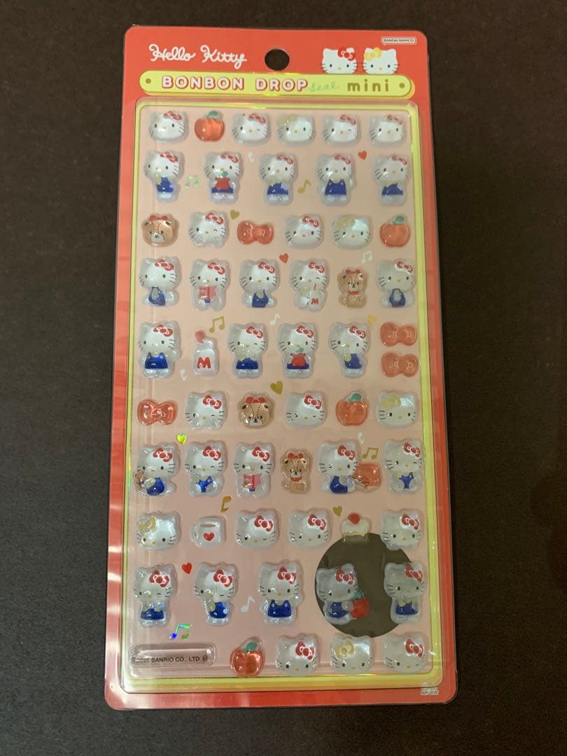 [正規品]新作ボンボンドロップシール:サンリオ7枚セット(おまけ付き)
