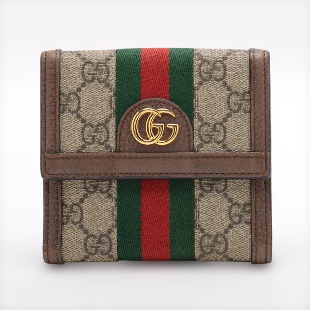 グッチ　GUCCI　GGスプリーム　コンパクト　ウォレット wallet