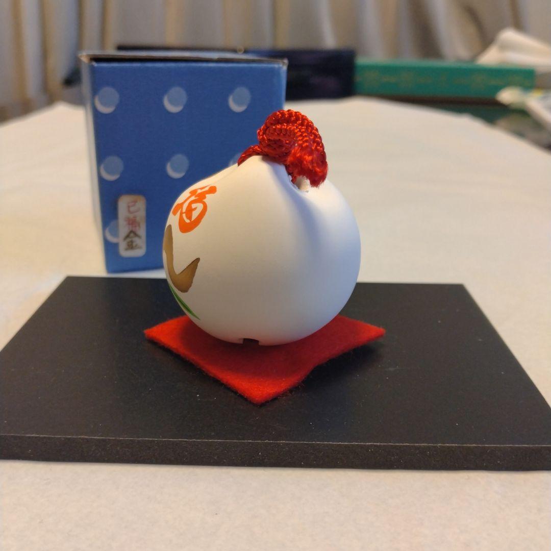 【U996】土鈴　干支　巳　金