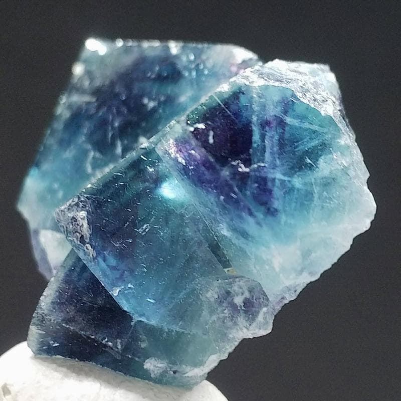 499 オコルス鉱山産 マリンブルー パープル フローライト
