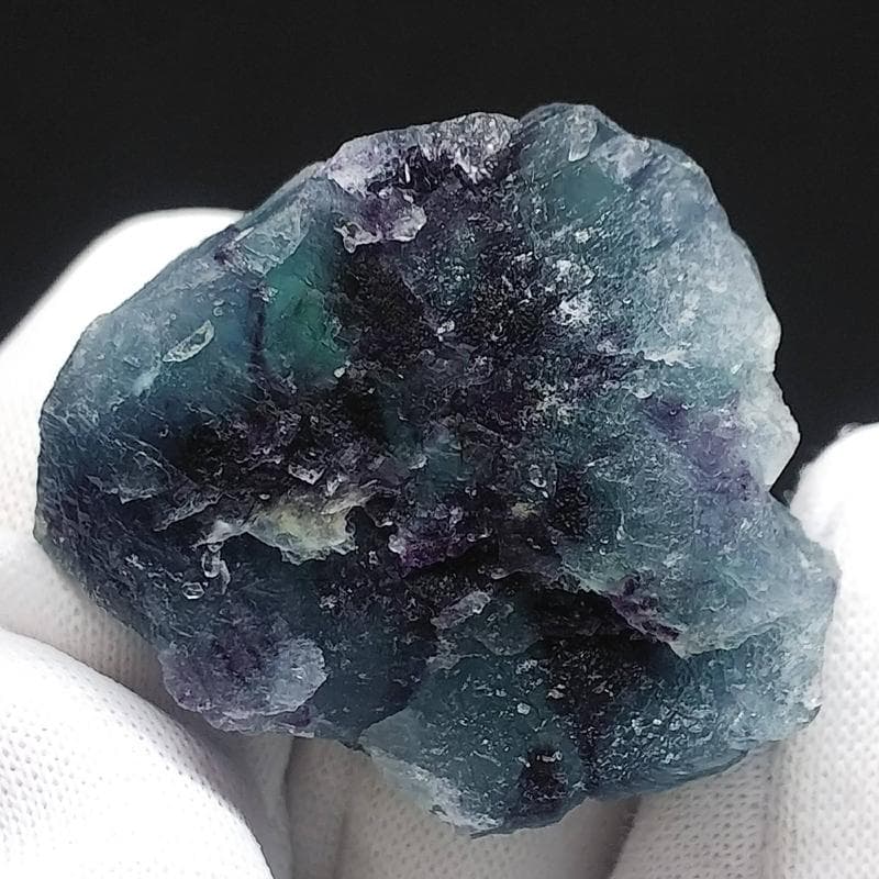 499 オコルス鉱山産 マリンブルー パープル フローライト