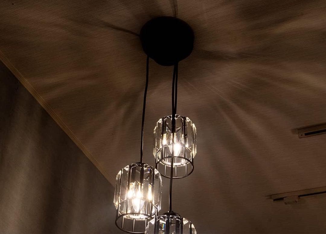 ムーラ ペンダントライト 3灯 ガラス LED対応 照明器具 ノエル3