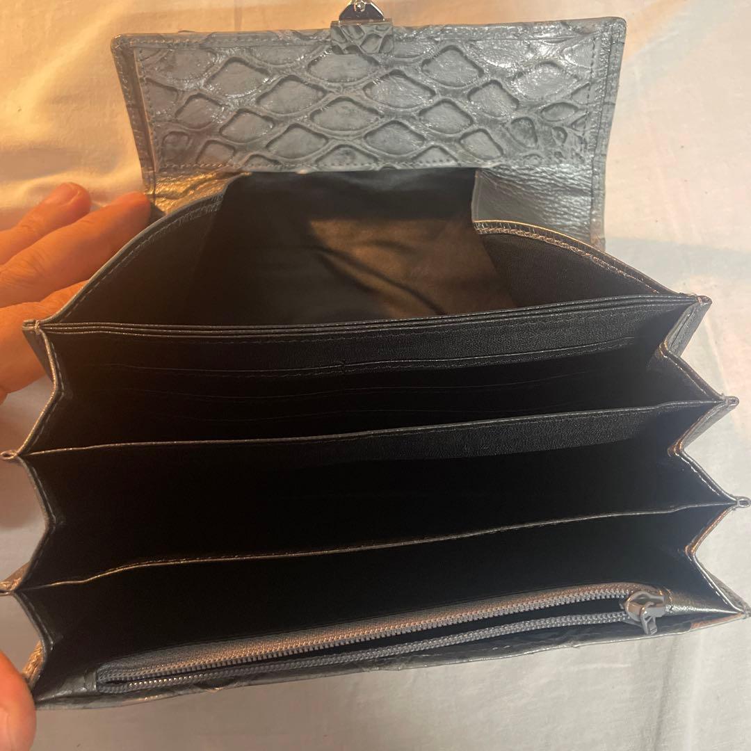 センザンコウ　財布　グレー