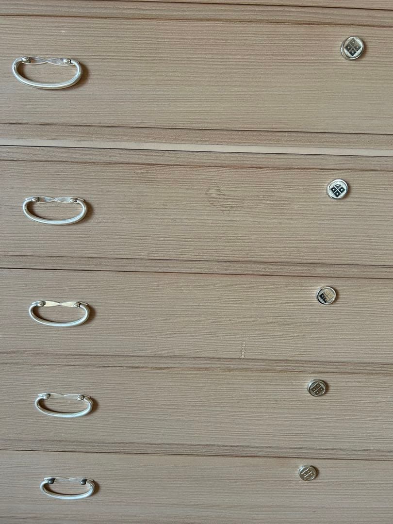 桐 箪笥 タンス 家紋・鍵付き