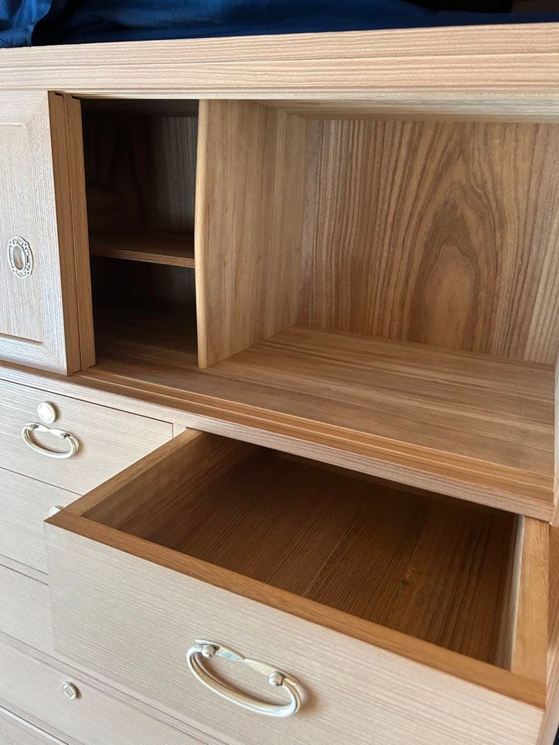 桐 箪笥 タンス 家紋・鍵付き