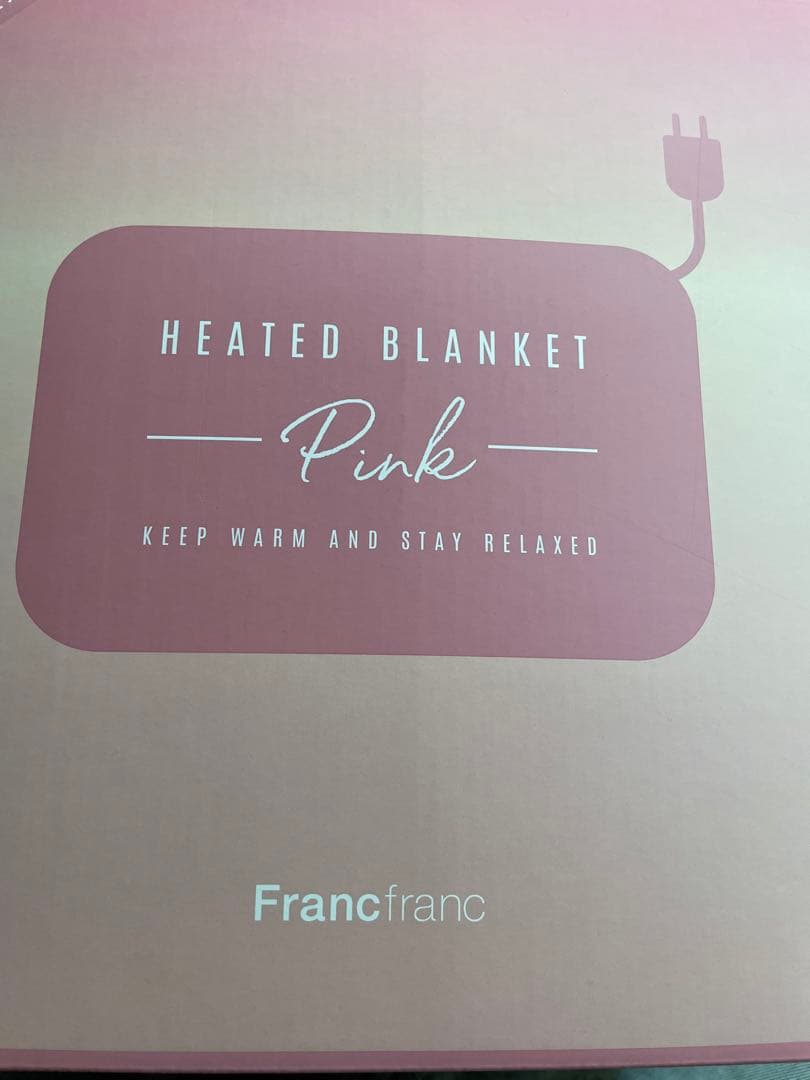 Francfranc ヒーター付きブランケット　ピンク　新品未使用品